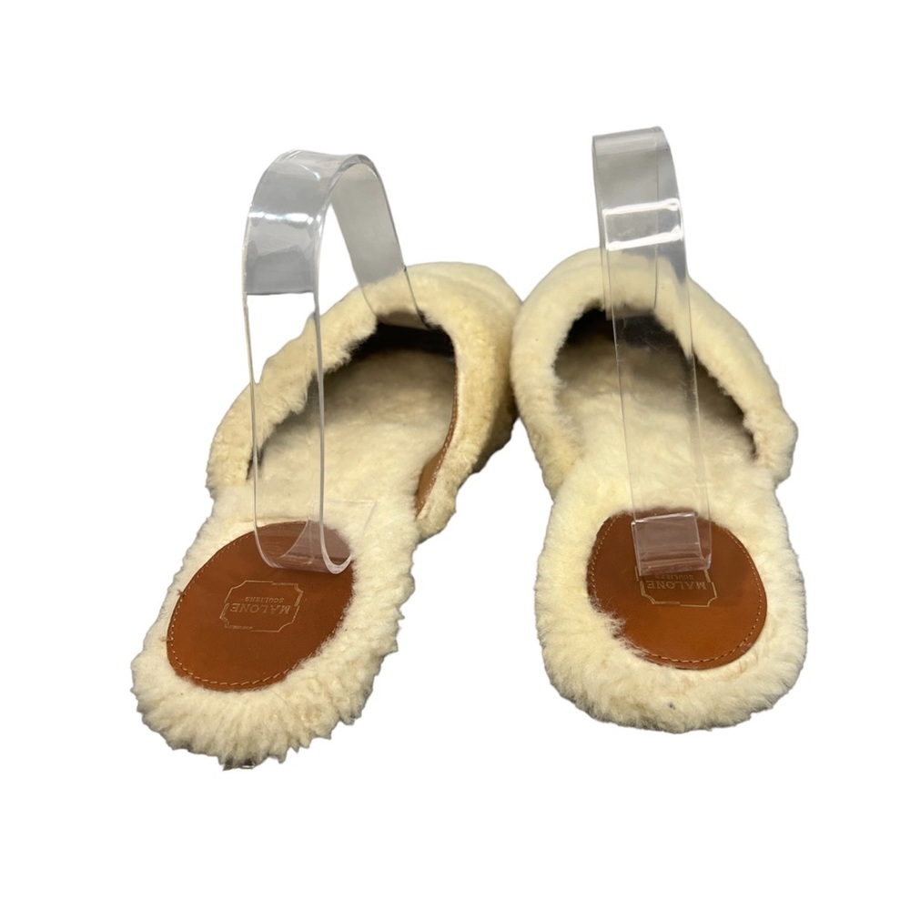 Malone Souliers Rene Shearling Flat Slipper mules size 41 - Picture 2 of 4